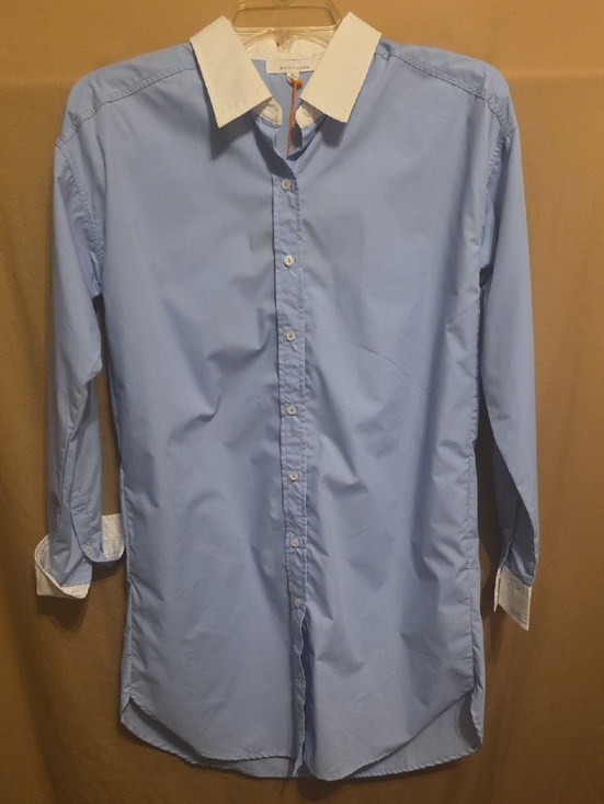 Tops - Ladies' Light Blue Oversized Shirt S